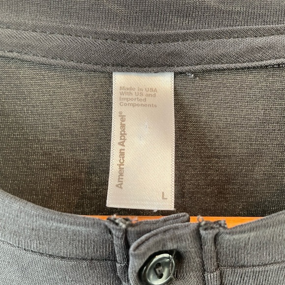 American Apparel Modal Cardigan in Charcoal - Picture 3 of 3